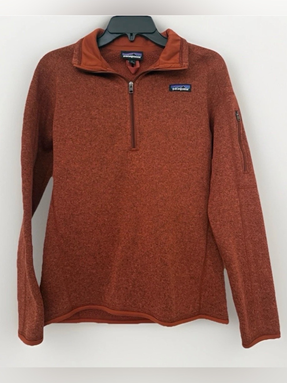 NEW  Patagonia Women's Better Sweater Fleece Jacket  1/4 Zip Century Orange S